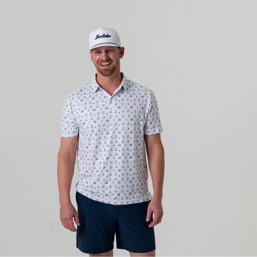 Burlebo Grey HOLE IN ONE Performance Polo